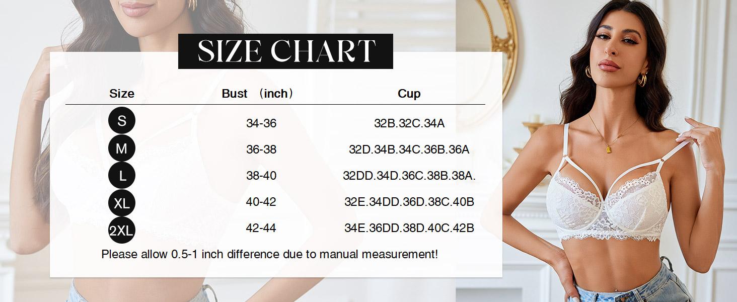 Avidlove Bras for Women Lace Underwire Bra Adjustable Strap Two Layer Bra V Neck Unlined Lingerie Avidlove Bras for Women Lace Underwire Bra Adjustable Strap Two Layer Bra V Neck Unlined Lingerie