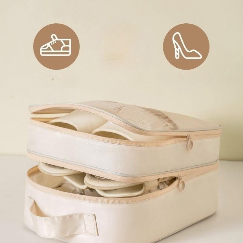 2-in-1 Travel Shoe Storage Bag, Luggage Shoe Box, Shoe Cover, Slipper Storage Bag for Business Trips and Travel