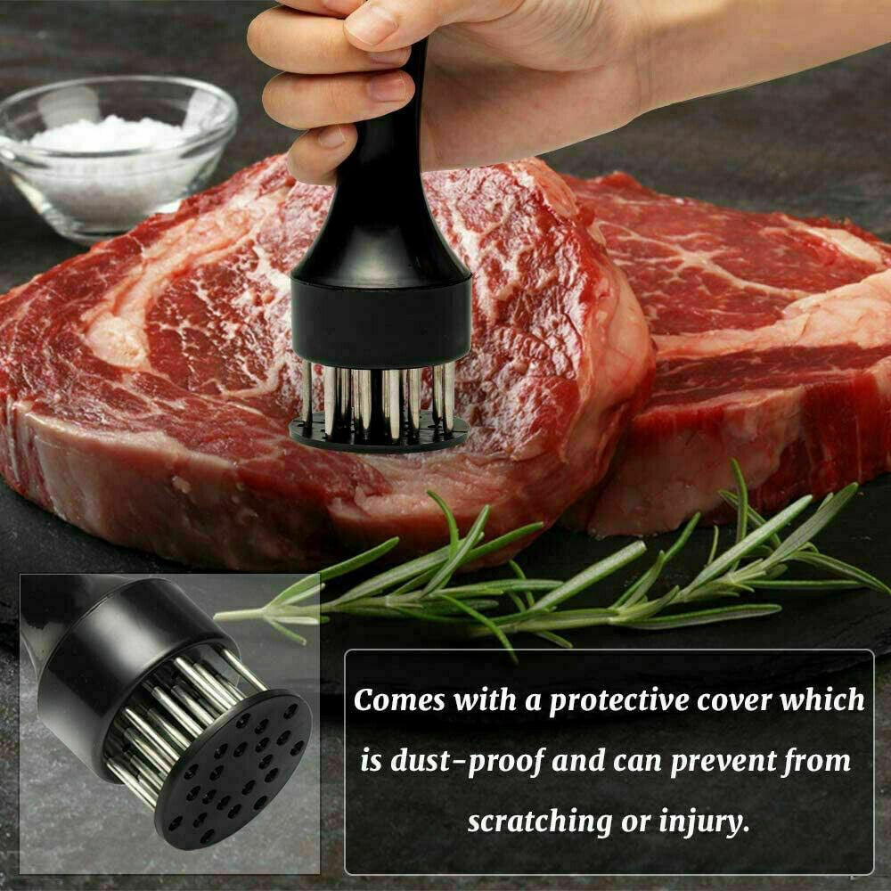 Stainless Steel Meat Tenderizer Needle Steak BBQ Kitchen Cooking Tool