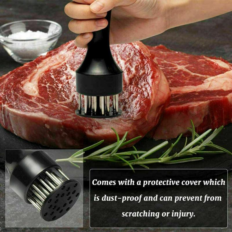 Stainless Steel Meat Tenderizer Needle Steak BBQ Kitchen Cooking Tool