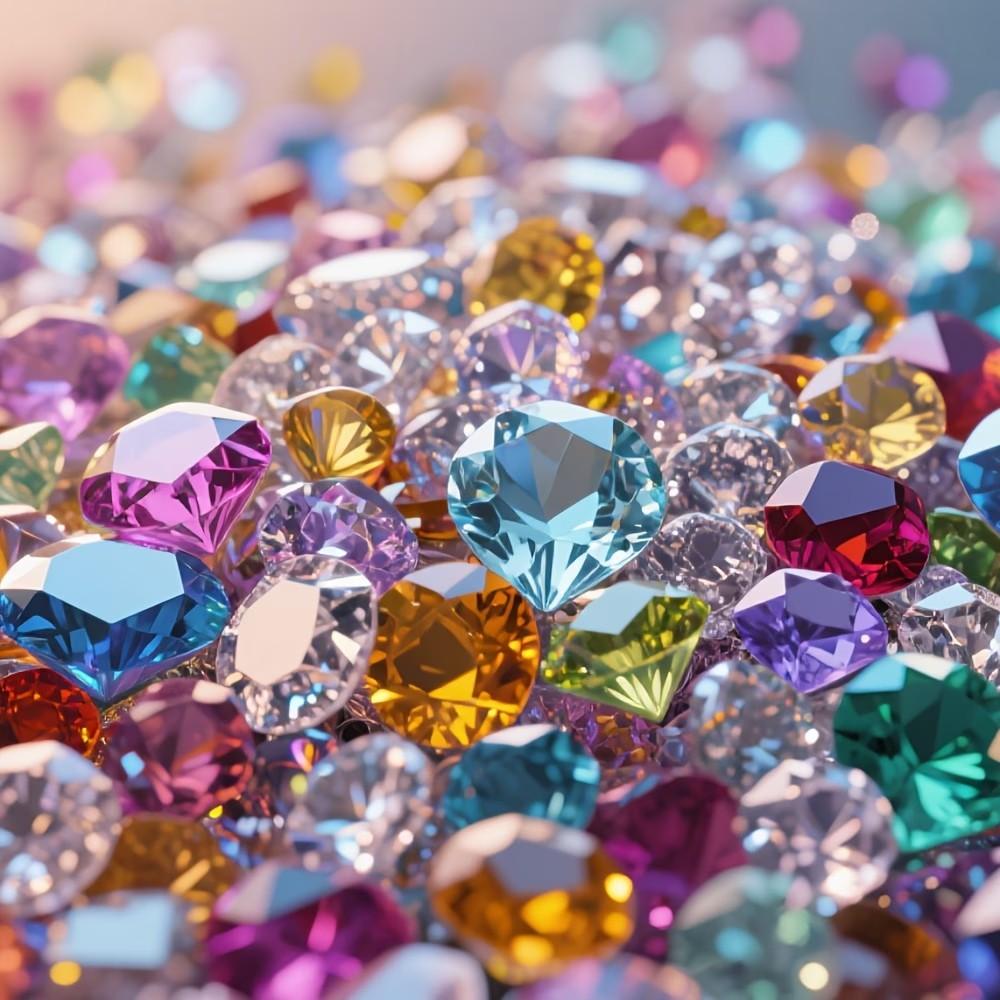 1000 Acrylic Fake Diamonds, Flower Vase Filler, Table Centerpiece, DIY Jewelry, Wedding Decor, Holiday Party Supplies, 3mm-10mm