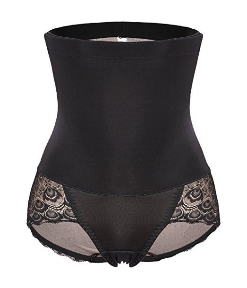 Women Tummy Control Shapewear Panties High Waist Body Shaper Underwear Lace Shaping Girdle Briefs