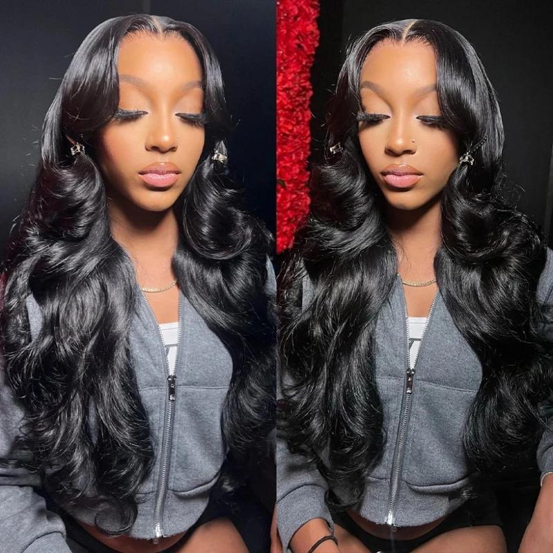 13x6 HD Transparent Lace Frontal Wigs Human Hair Pre Plucked 13x4 Lace Brazilian Body Wave Wigs with Baby Hair 180 Density Natural Hairline for Black Women 32inch TikTokShopHolidayHaul