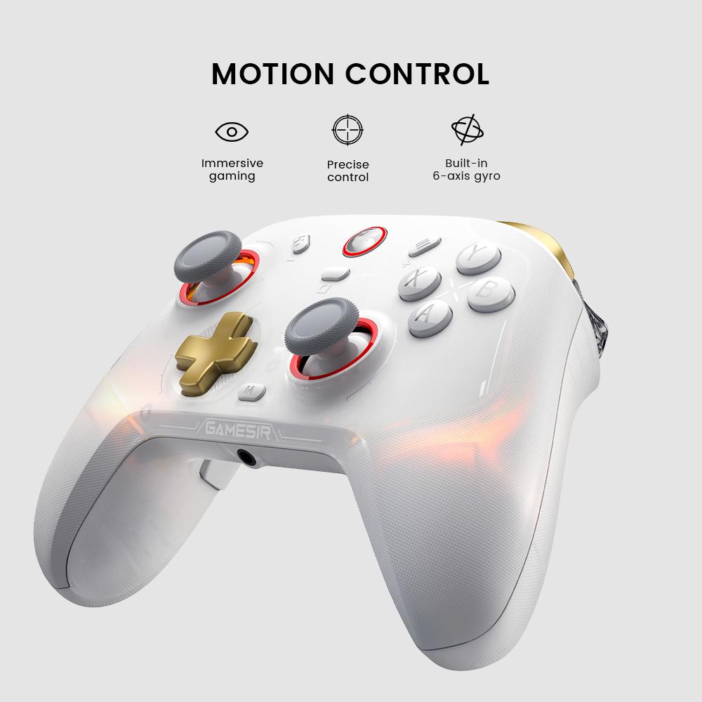 GameSir Cyclone 2 (Not Compatible with Xbox) Wireless Controller for PC/Switch/iOS/Android with Mag-Res TMR Sticks, Hall Effect Triggers, RGB Lighting, 6-Axis Gyro