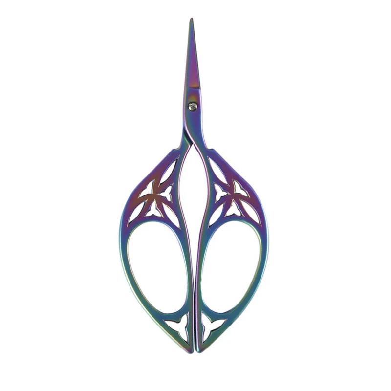 1pc Fabric Art Cross Handicraft Vintage Scissors, Sewing Embroidery Scissor, Retro Tailor Scissors, Thread Cutter