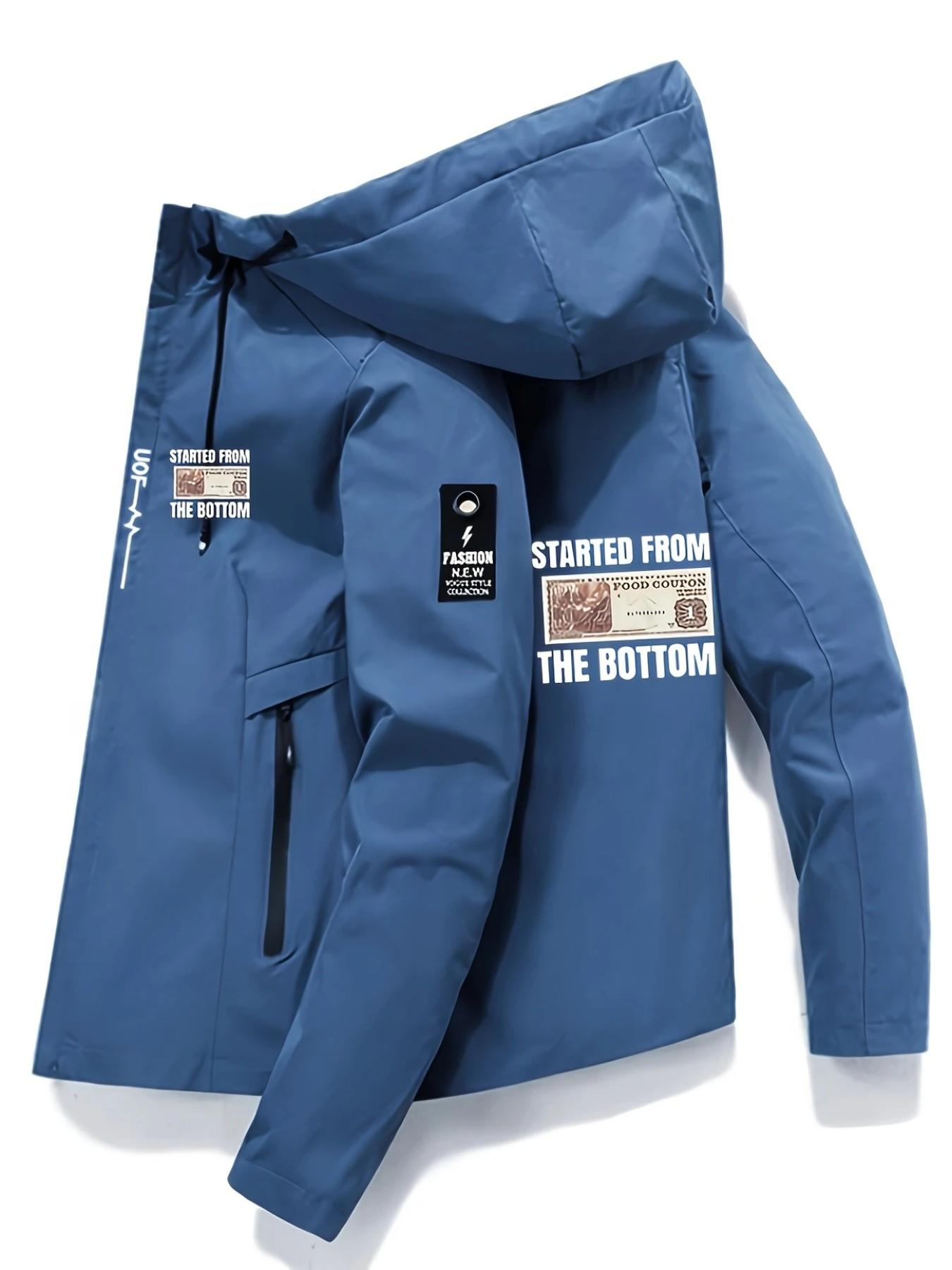 New Pattern Element Jacket, Dollar Print, All-Weather Outdoor Hiking Vest, Lightweight Durable Fabric, Casual Slim-Fit Outerwear