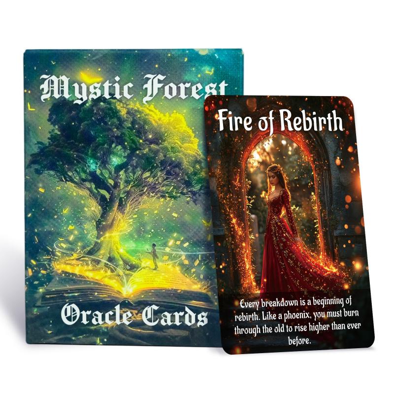 Mystic Forest Oracle Cards New 50-Card Creative Board Game for Gatherings, Parties, and Multiplayer Divination and Fortune-telling Mystic Forest Oracle Cards New 50-Card Creative Board Game for Gatherings, Parties, and Multiplayer Divination and Fortune-telling