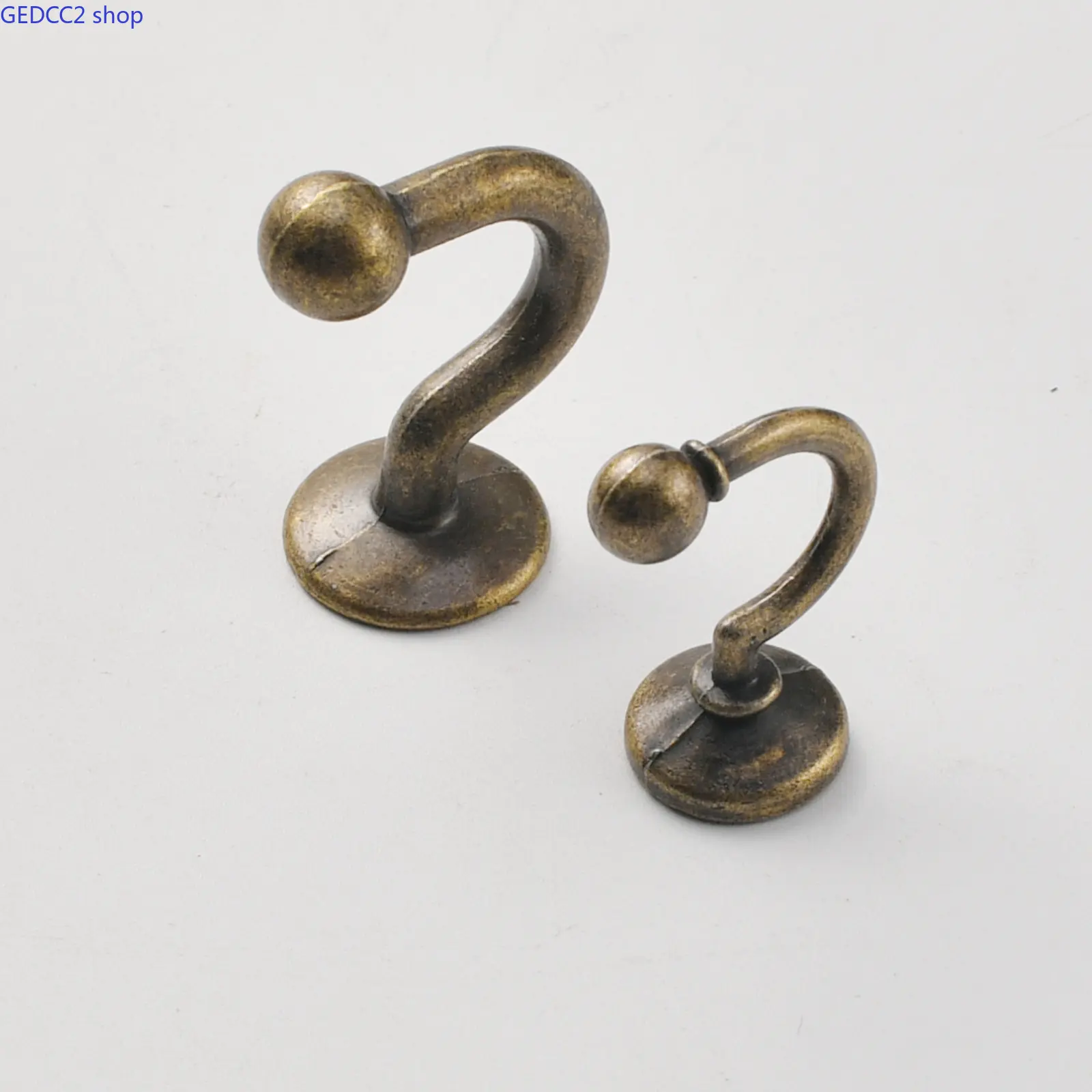 5-Pack Vintage Decor Hooks, Retro Antique Bronze Zinc Alloy Single Wall Hooks for Hammock Hanging, Camping Gear Storage & Home Decor