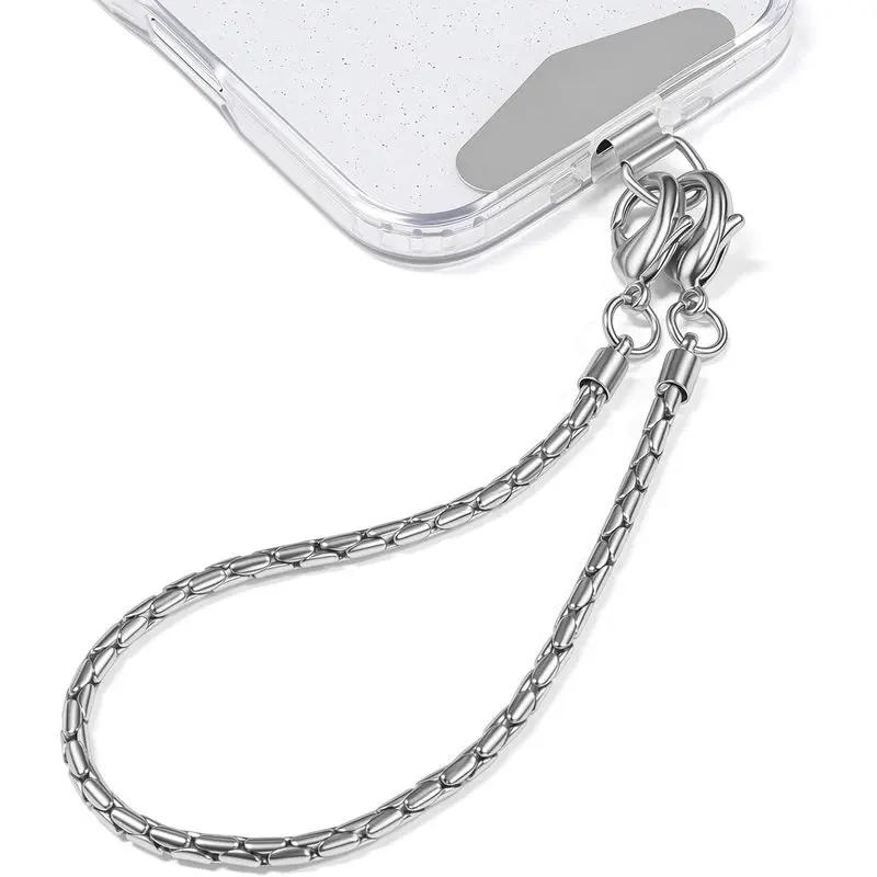 Fashion Universal Metal Phone Wrist Strap | Cellphone Lanyard, Tether Tab, Hands-Free Wristlet Bracelet, Anti Theft Phone Chain, for Women