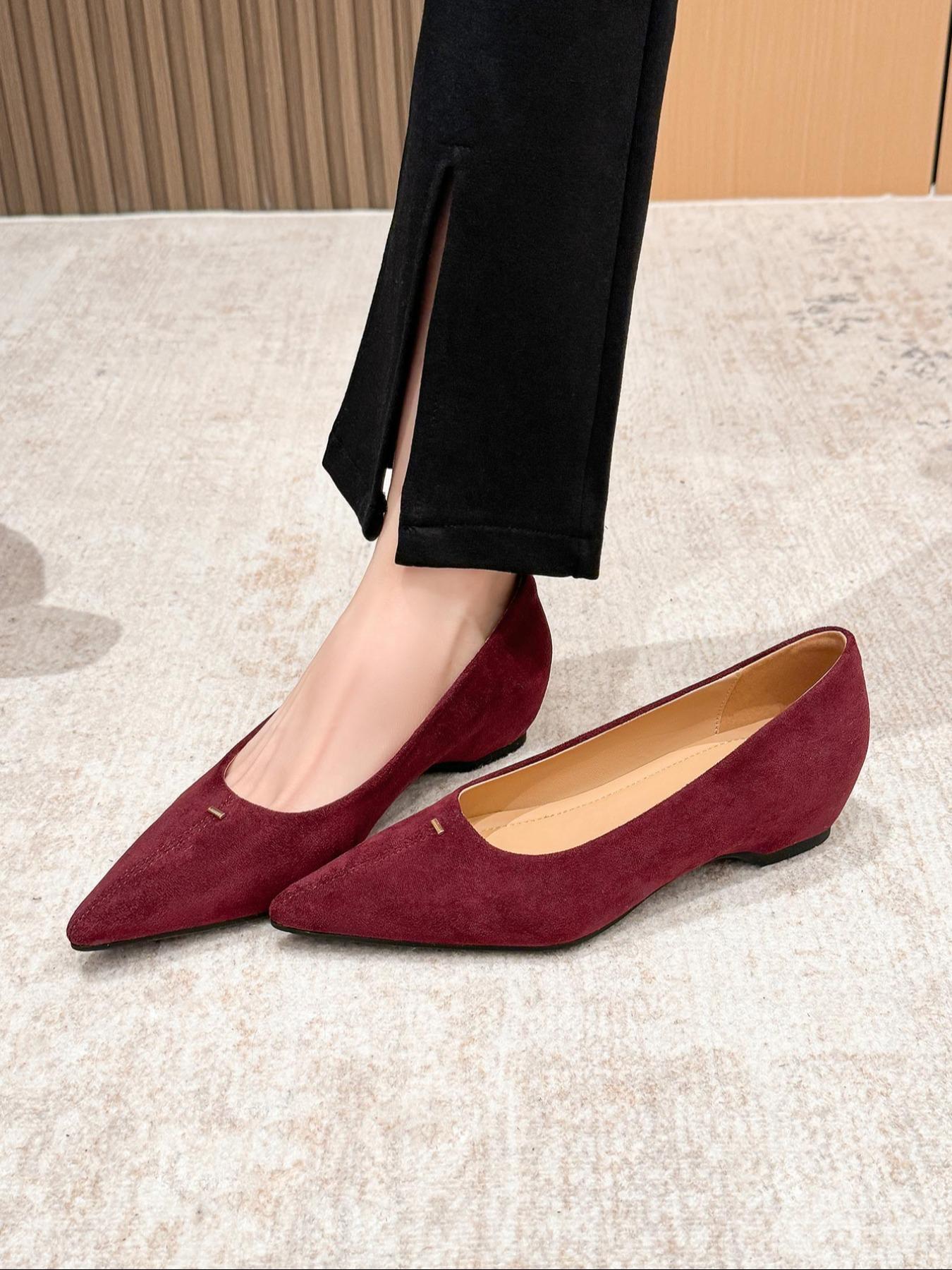 Women's Pointed Toe Flat Shoes, Elegant Textile Upper, Medium Width, All Season Fashion Sneakers, New Style Casual Footwear, Walking Shoes, Flats Shoes