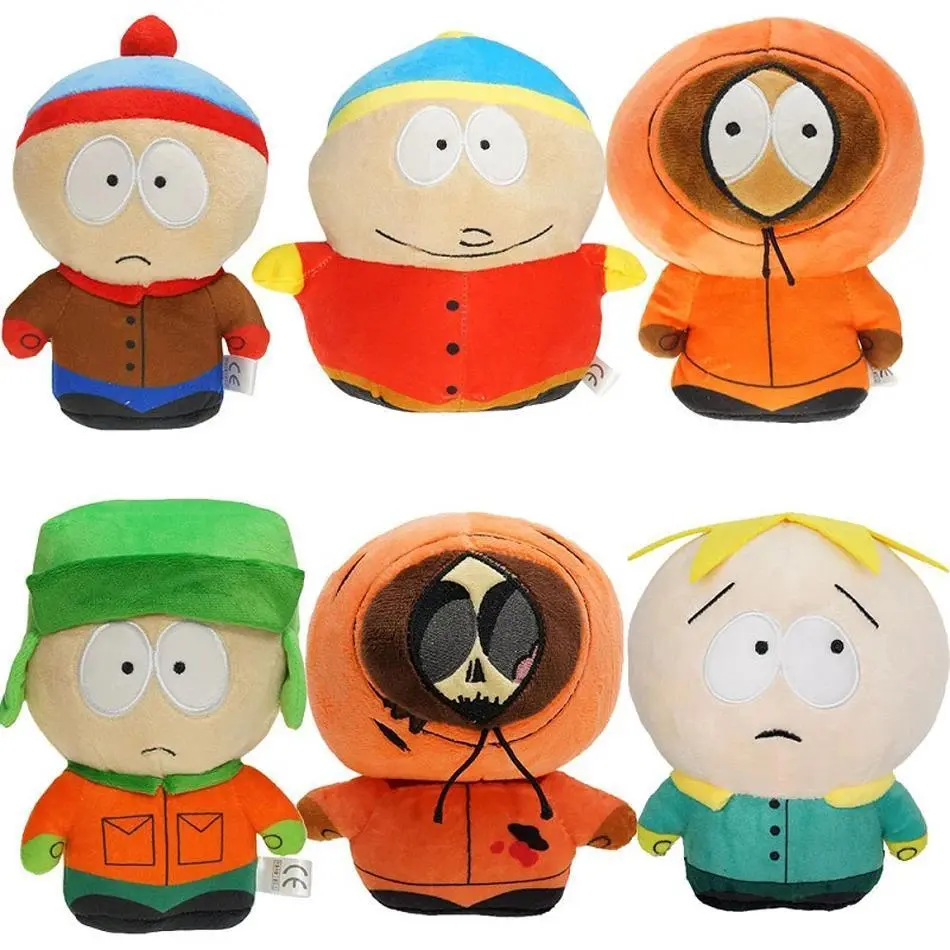 New 20cm SouthPark Plush Toys Cartoon Doll Stan Kyle Kenny Kawaii Cartoon Plush Dolls Baby Boy Girl Gifts for Children