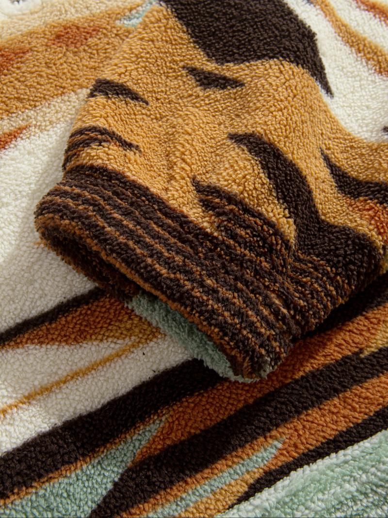 Men's Fleece Half-Zip Sweatshirt, Fall Winter Warm Casual Long Sleeve Top, Comfortable Stylish Wear