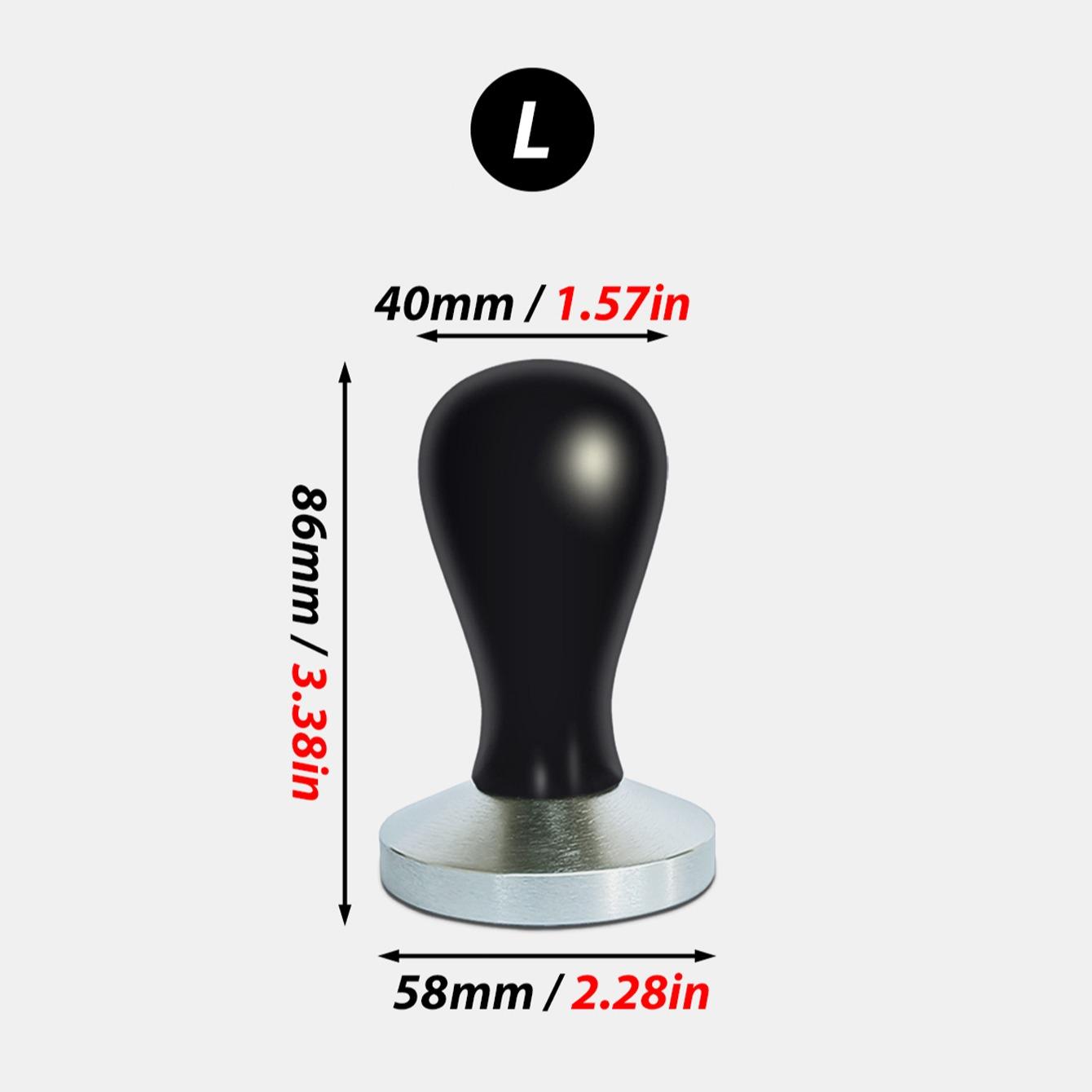 Wooden Handle Stainless Steel Coffee Tamper, Modern Simple Design, Rust-Resistant, Suitable for Various Coffee Machines