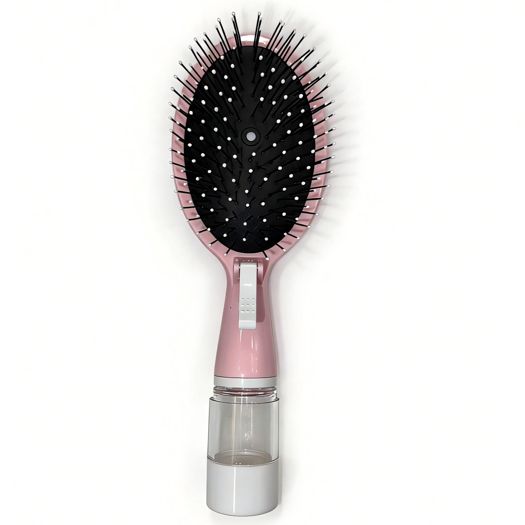 Two-In-One Spray Cushion Comb with Mist Function, Anti-Static Detangling Brush, Dry Wet Use Scalp Massager, Professional Hair Styling Tool, Anti Static Hairbrush, Anti Tangle Brush