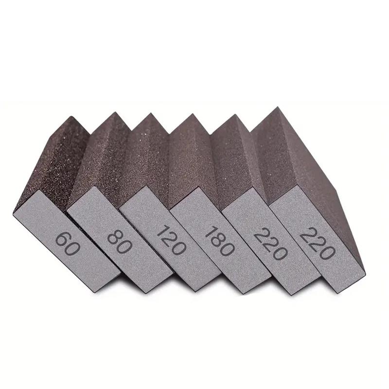 Sanding Sponge 60/80/120/180/220 Grit Coarse Medium Fine Sanding Blocks for Drywall Metal Wood Washable And Reusable Sanding Sponge, Coarse Sponge Sanding Blocks Set
