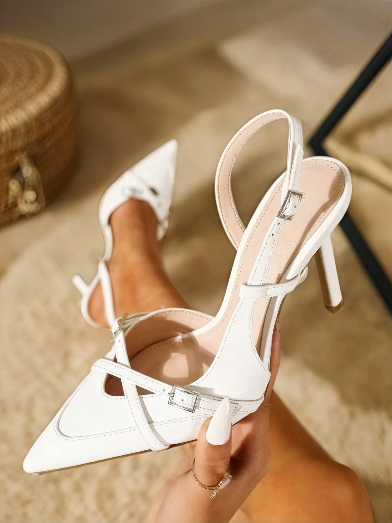 Women's Fashionable Pointed Toe Stiletto Heels, Elegant Cross-strap High Heels for Party, Daily Clothing Decor for Women & Girls, High Heeled Sandals, Classic Elegant Footwear