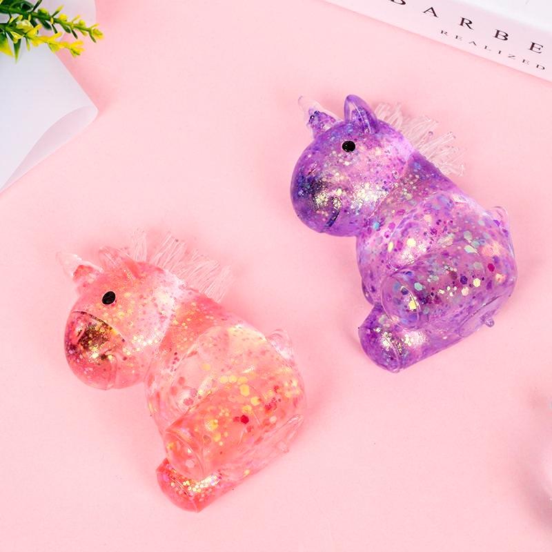 1/2/4/8/12 PCS Unicorn Maltose Fidget Toy, Sensory Stress Relief Soft Ball for Adults & Kids, Party Favor Prank Squeeze Toy, Anti-Anxiety Hand Pressure Reliever, Squishies