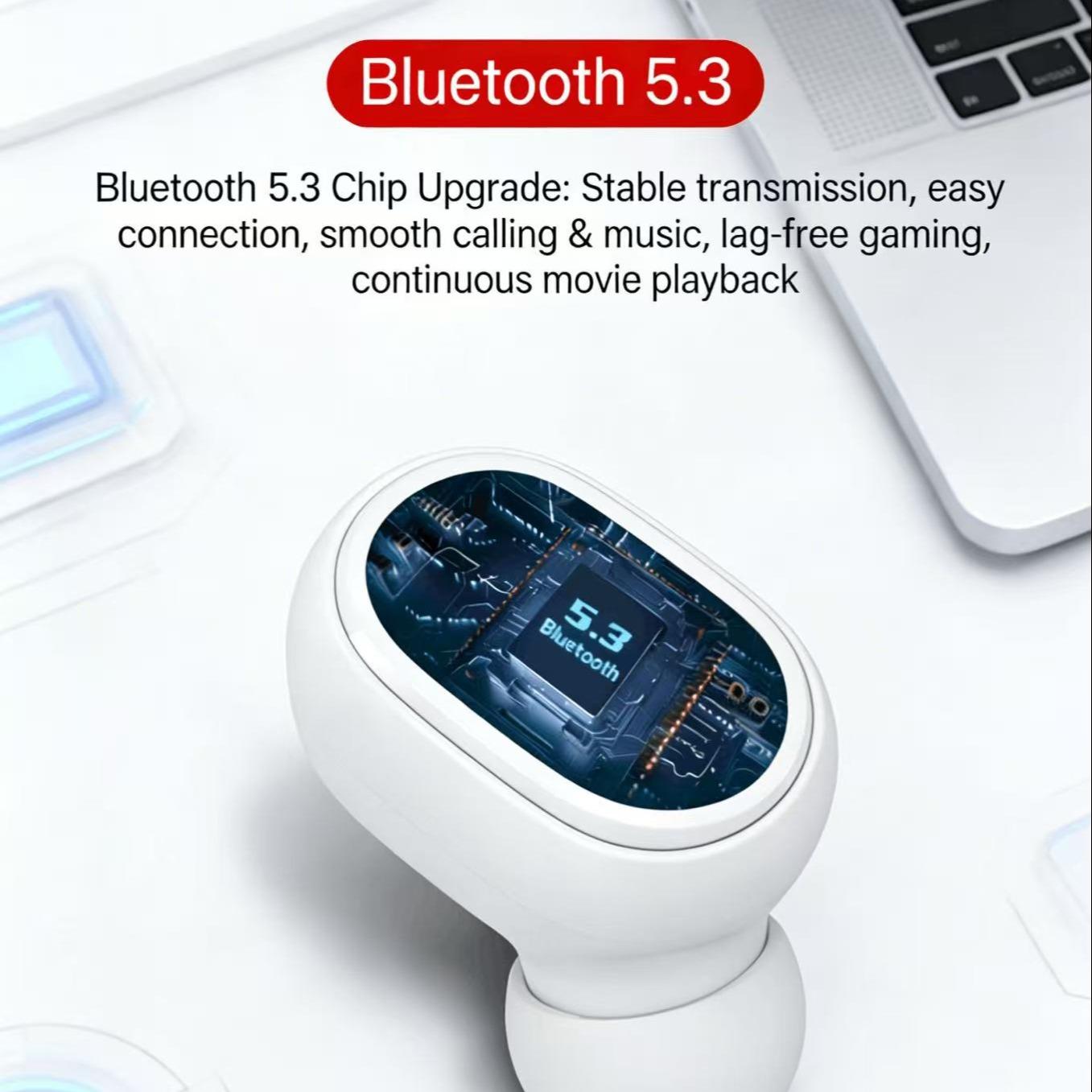 Wireless Earbuds With Portable Charging Case, Mini In-Ear Headphones, Touch Control, Lightweight Comfort, Stereo Sound Earphones For Music, Calls, Travel, Workout, Daily Use