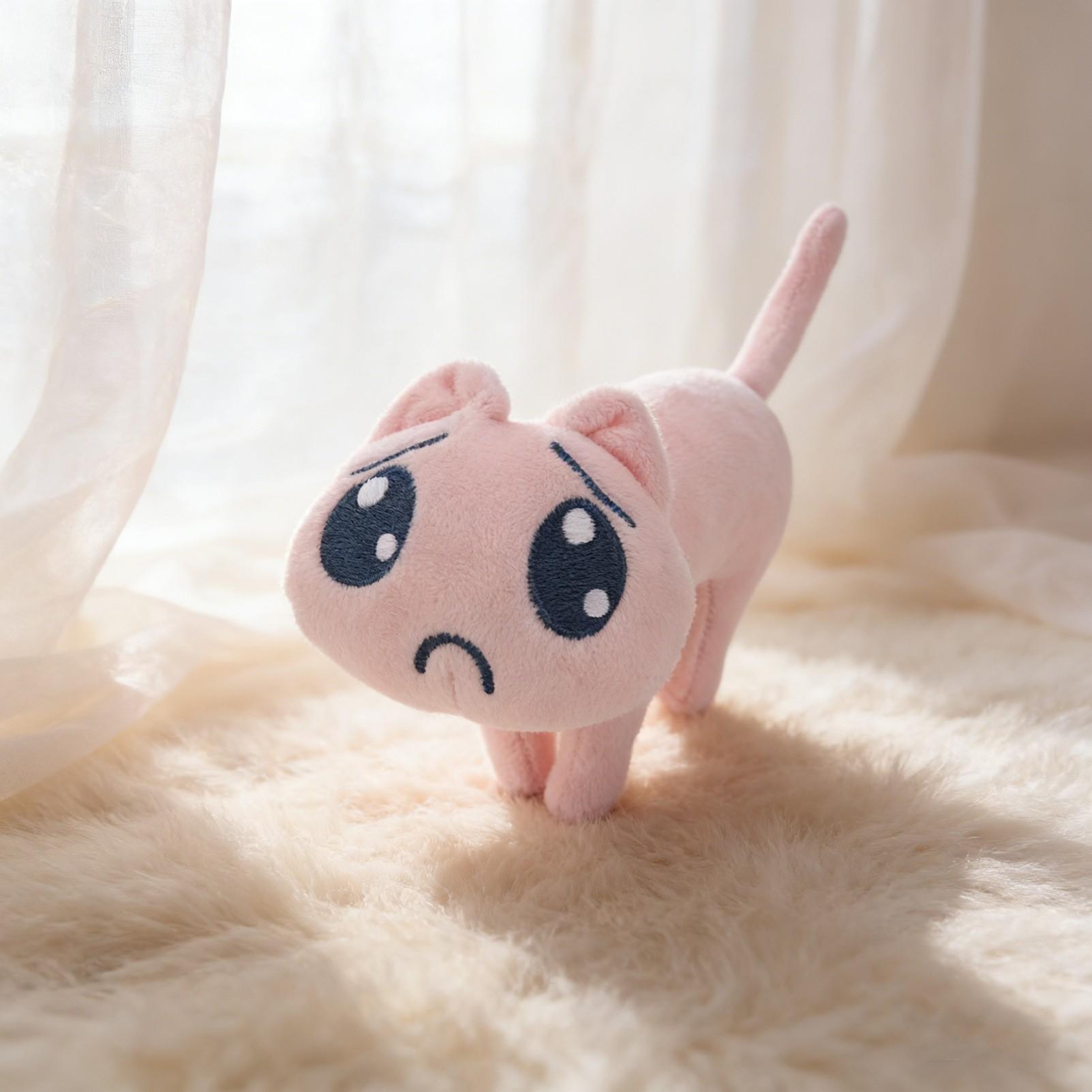 Needy Girl Overdose Cat Nidigga Pien Plush Toy, Exact P-Chan Stuffed Animal from Game, Soft Plushie for Game Fans & Otaku, Cozy Desk Decor & Sleep Companion, Must-Have Cute Collectible Gift for Gaming Enthusiasts