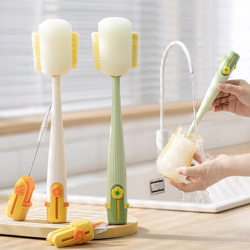 New 5-in-1 Cup Washing Household Multi-Function Cup Brush for Water, Insulation, and Bottle Cleaning – Sponge Brush.