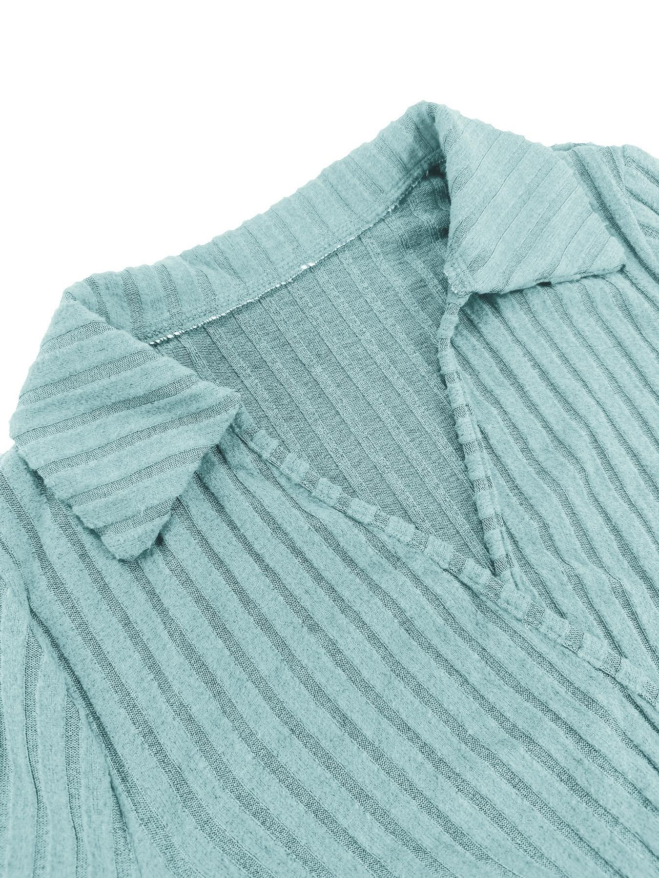 Aliling Elegant Slim-Fitting Long Sleeve Midi Dress with V Neck, Spring & Fall Women's Fashion, Stylish Waist-Tie Knit Dress for Casual Occasions