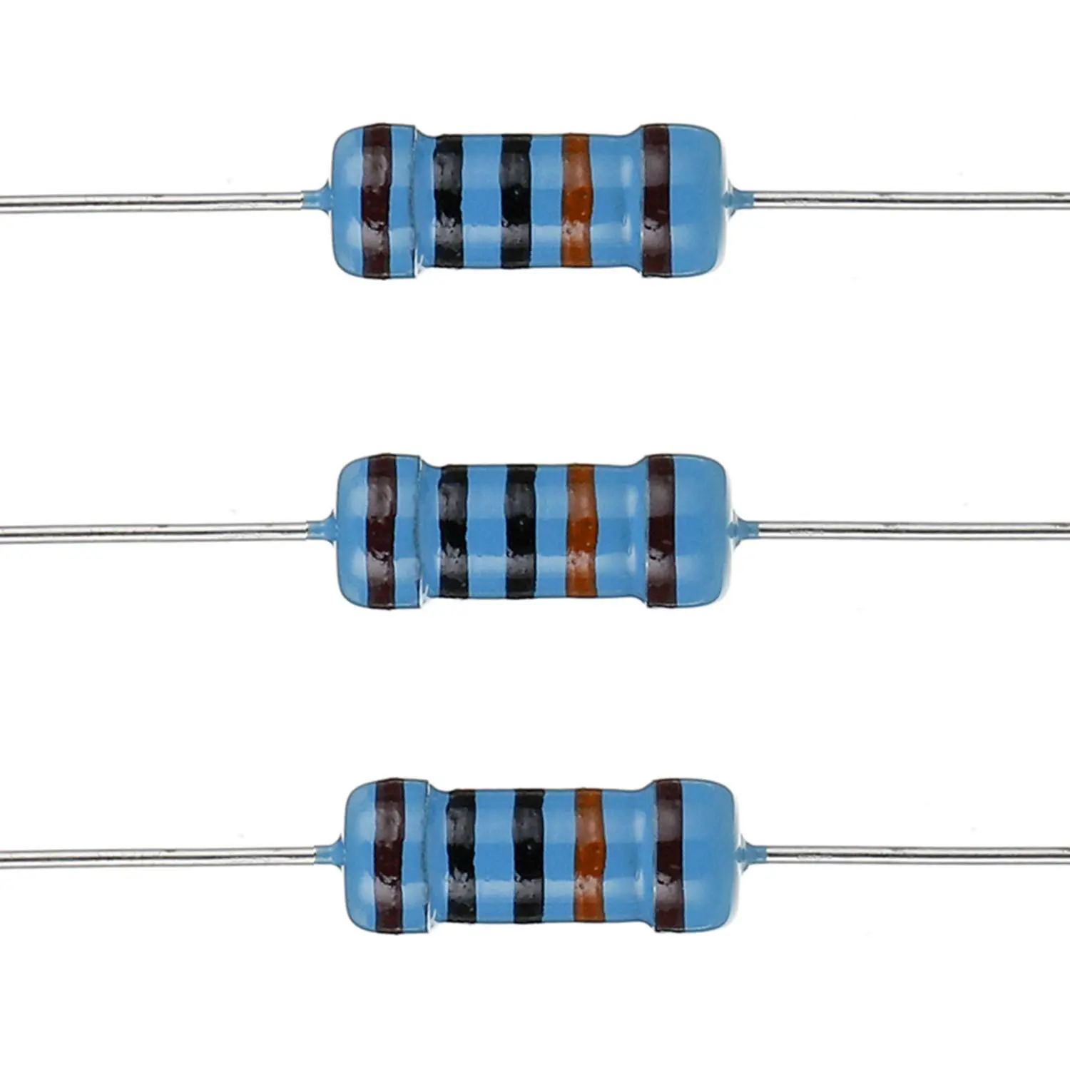100K Ohm Resistors 1 W ±1% Metal Film Single Resistor (Pack of 100)