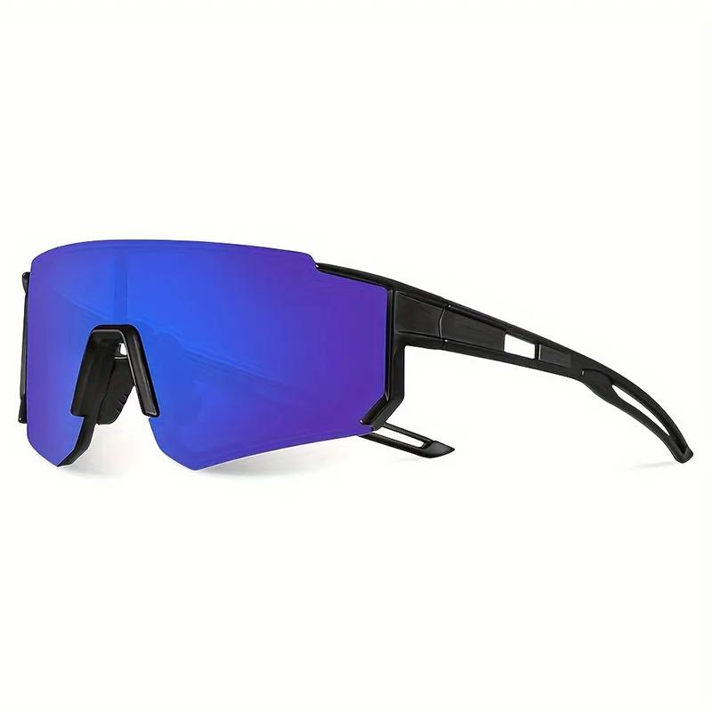 Oversized Men's Unisex Wear Sunglasses with Polarized Lens, UV400 Glass, Windproof Anti-Glare, Large Frame Eyewear for Cycling, Driving, Everyday Use
