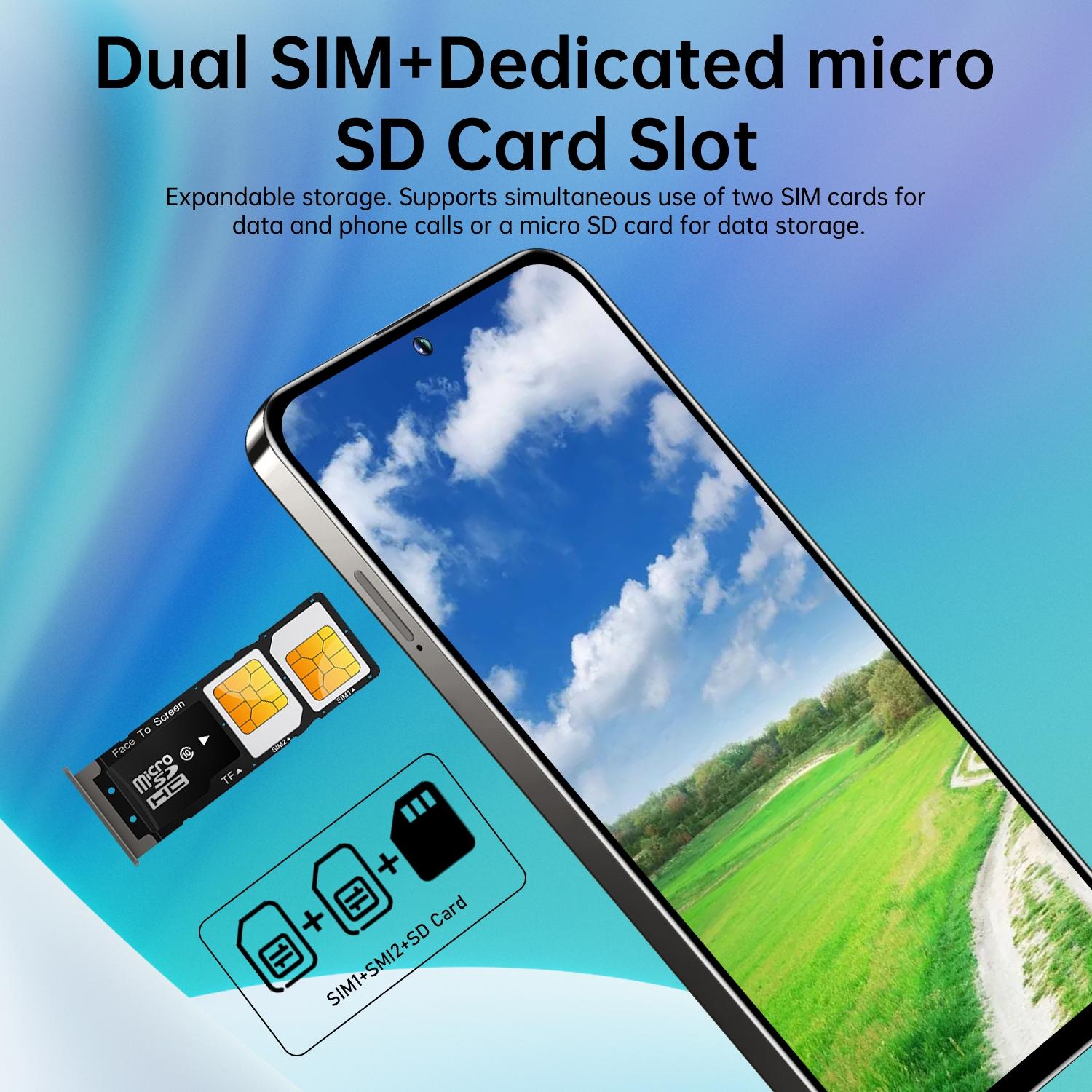 Astarry -25 Ultra Large Screen Smartphone, 6.56-Inch Screen, 32GB+32GB/32GB+64GB Storage, 3800mah Battery, 13mp Camera, Dual Sim, Android Os