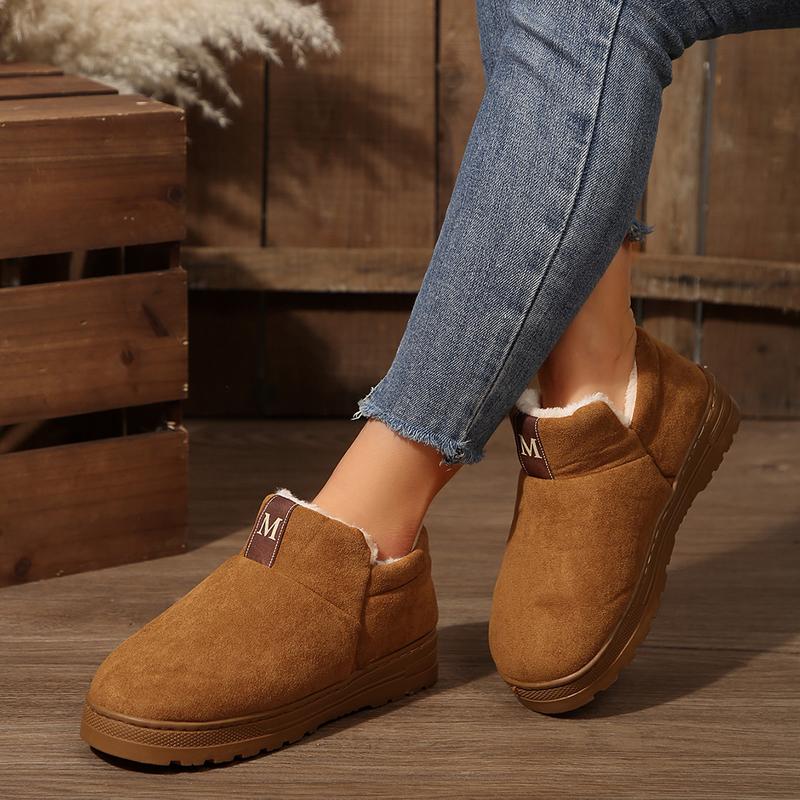 Women's Boots Cozy  Memory Foam Fleece Lined Lightweight And Comfortable Slip-On For Indoor & Outdoor Wear