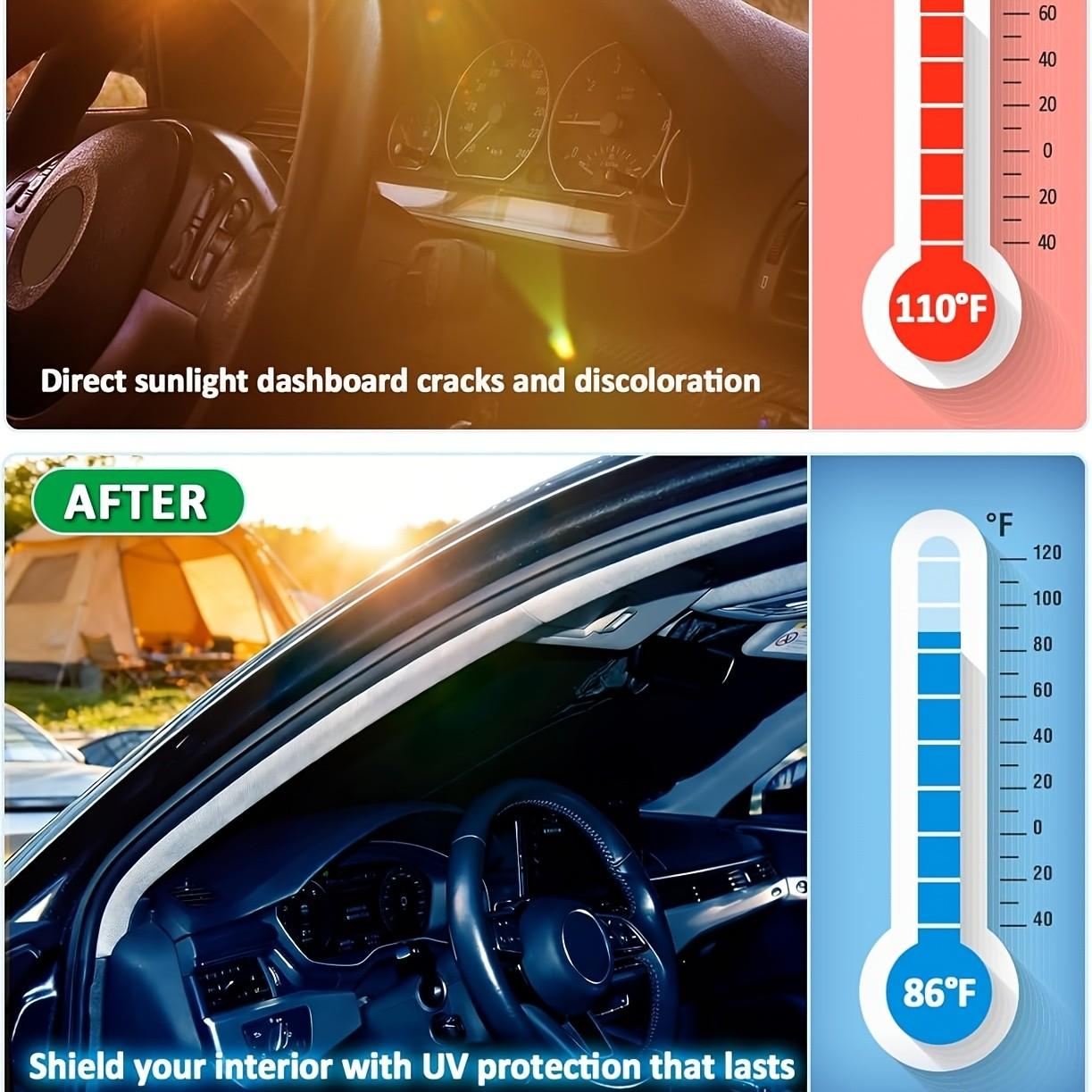 Ford F-150 2021-2026 Sunshade, Sunshade for Car Windshield, Fits Raptor/lightning, Thick Durable, Prevents Interior Aging, No Installation Needed, Sun Shade for Car Window, Car Accessory