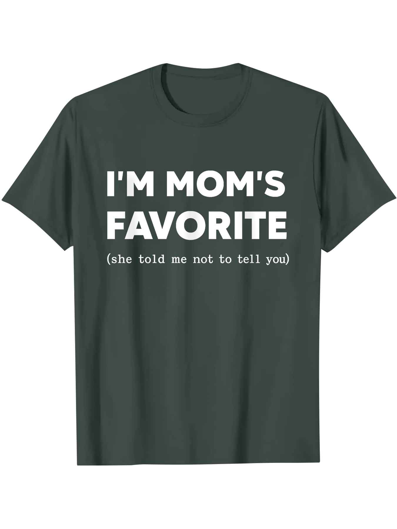 Funny Moms Favorite Son Daughter I'm Mom's Favorite T-Shirt Golf Gift for Men and Women Summer Wear Garment