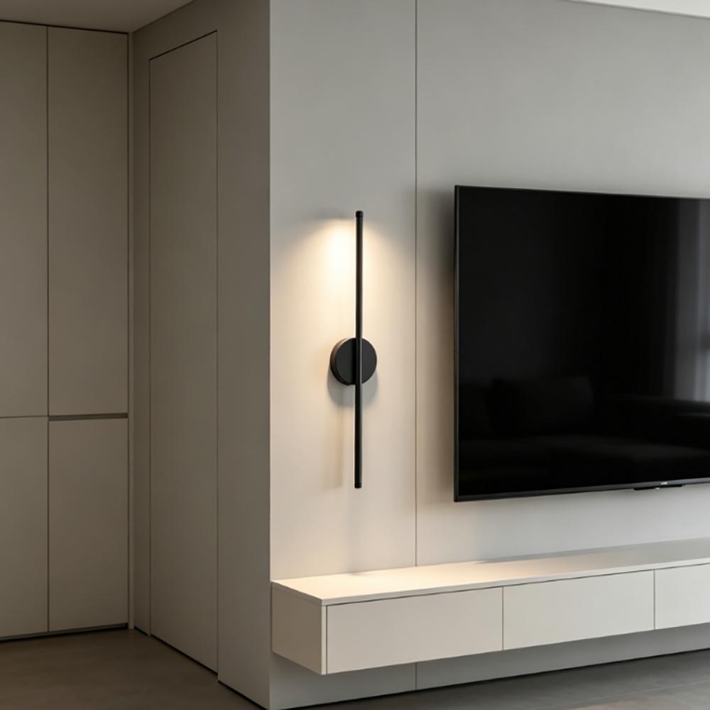 Long strip wall lamp 50cm charging LED with remote control dimming charging, no wiring, magnetic suction line wall lamp suitable for corridors, entrances, bedrooms, bedside wall lamps