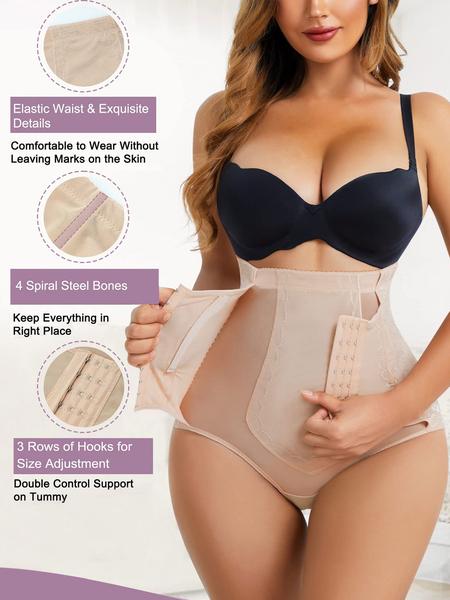 High Waist Shapewear Thong Panties, Butt Lifting Abdomen Control Underwear, Comfortable Seamless Design for Women, All Seasons Casual Style