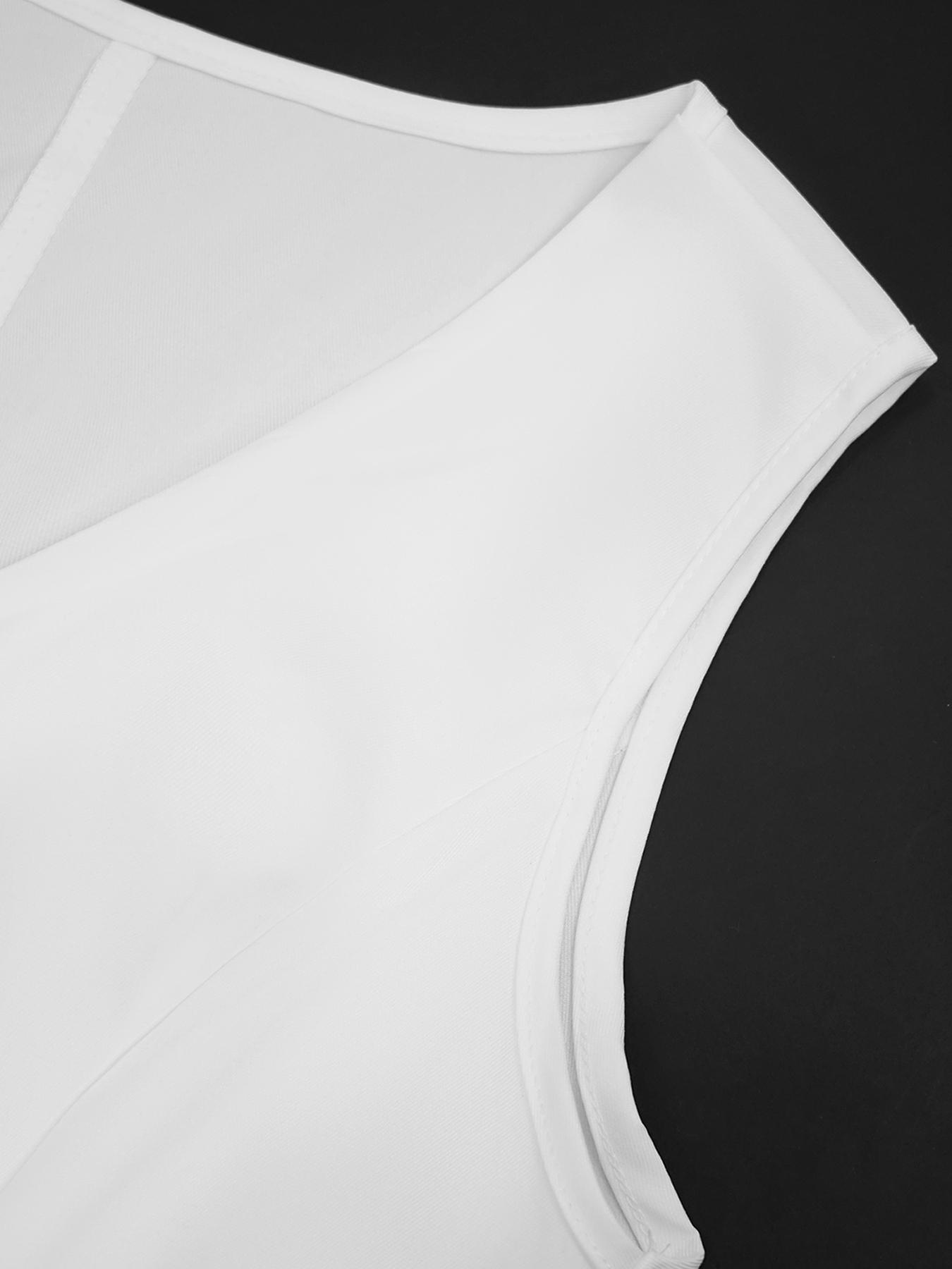 Elegant Women's V Neck Sleeveless Bodycon Vest & High Waist Pants Set, Spring Summer Fashion Two-Piece, Slim Fit Casual Wear