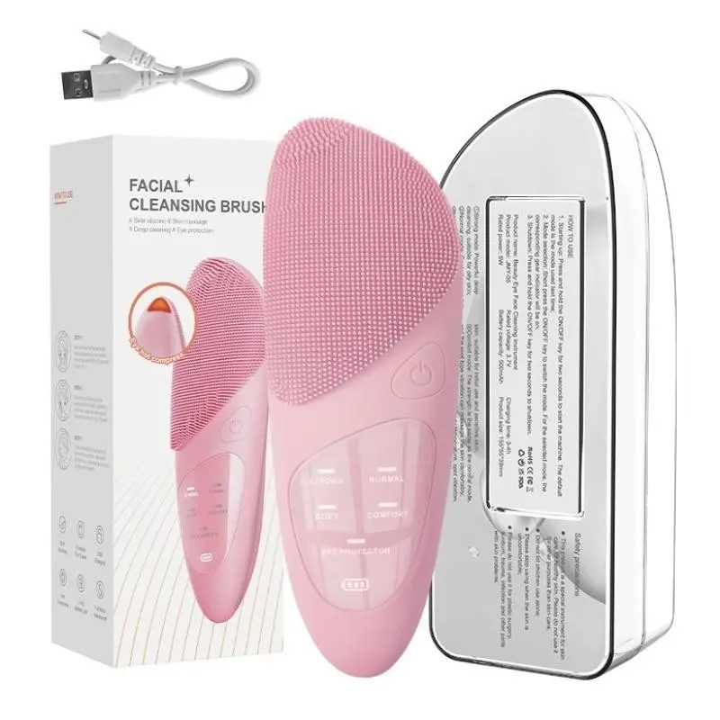 Electric Facial Cleansing Brush, Face Wash Brush, 1 Count USB Rechargeable Facial Massager, Face Scrubber for Winter, Professional Skincare Tools for Women & Men, Valentine's Day Gift, Facial Beauty Machine, Face Care Instrument