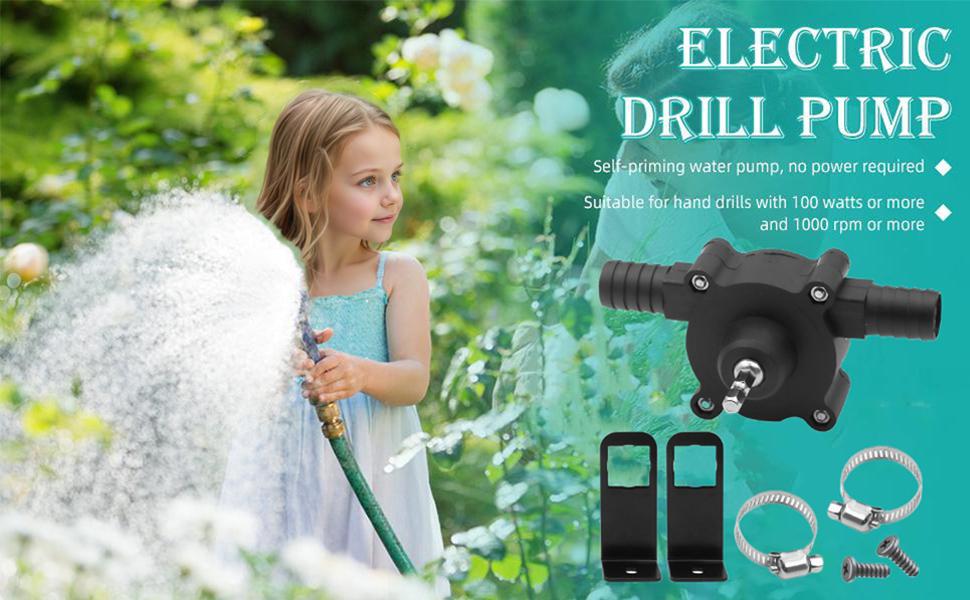 High-Flow Electric Drill Pump – Self Priming Portable Water Pump, Drill Powered Transfer Pump for Water, Oil, Gasoline & Diesel | Hand-Powered, Non-Electric Pump with Quick Flow Rate & Hose Connectors for Home, Garage & Outdoor Use High-Flow Electric Drill Pump – Self Priming Portable Water Pump, Drill Powered Transfer Pump for Water, Oil, Gasoline & Diesel | Hand-Powered, Non-Electric Pump with Quick Flow Rate & Hose Connectors for Home, Garage & Outdoor Use