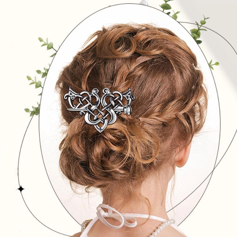 3pcs Shawl Pin Set for Women, Celtic Crossed Knots, Handmade Scarf Pin, Sweater Brooch, Cloak Pin, Ideal for Christmas and Valentine's Day