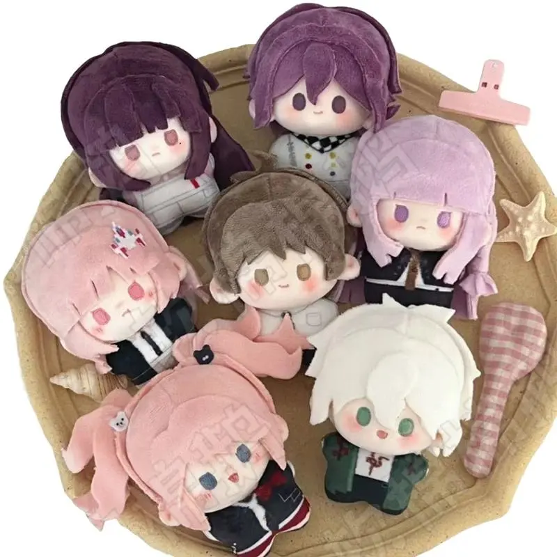 2026 Hot selling toys ﻿ 10cm Anime Kokichi Ouma Nagito Komaeda Hinata Hajime Nanami ChiaKi Kirigiri Kyoko Plush Cosplay Cartoon Doll Fans Xmas Gift Internet-famous toy