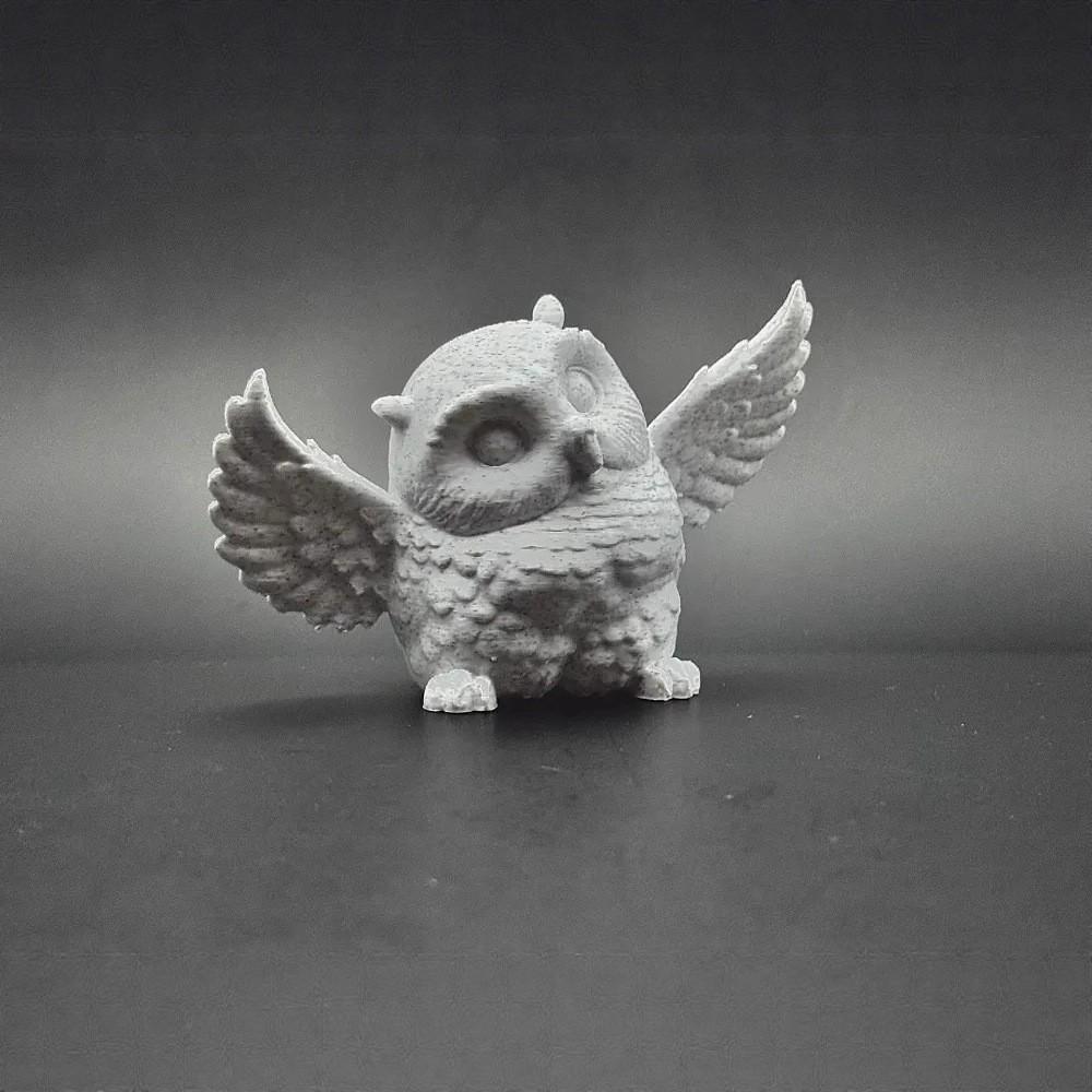 3D Printed New Owl Jointed Action Figure, Realistic Multi-Color Collectible Ornament, Detailed Design for Display & Collection
