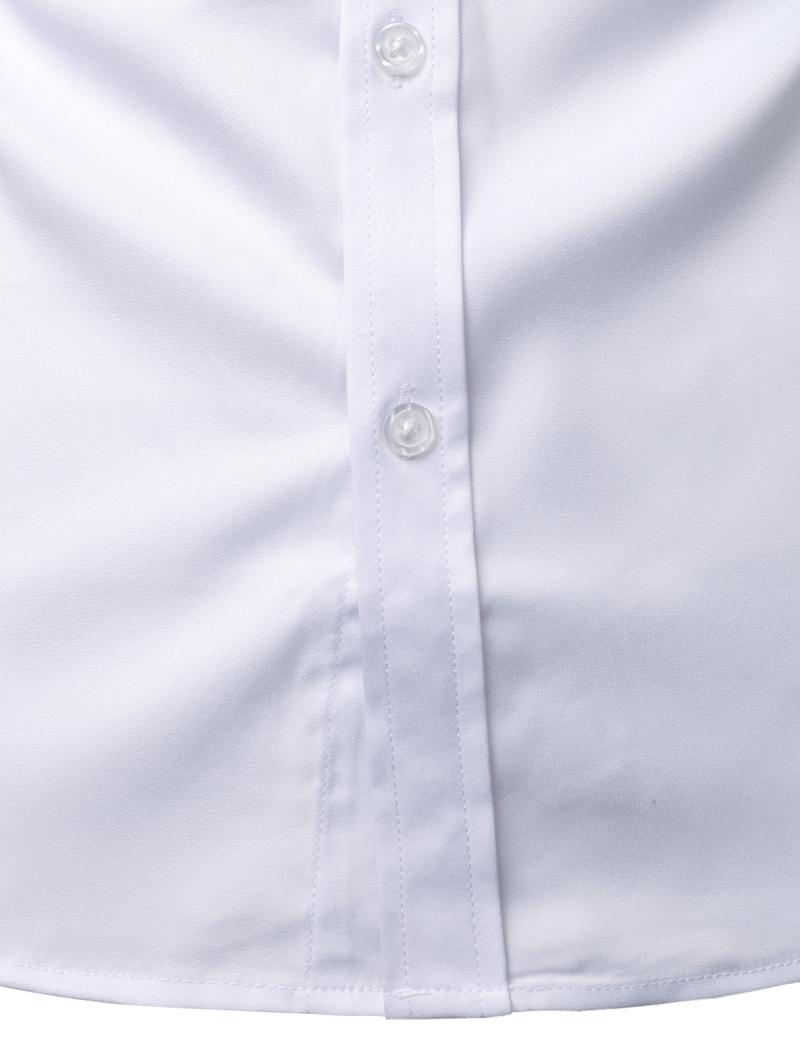 ZEROYAA Men's Urban Casual Stylish Slim Fit Short Sleeve Button Up Dress Shirt with Pocket Top Fabric summer outfits men Menswear Beige summer outfits men button shirt Plain Purple