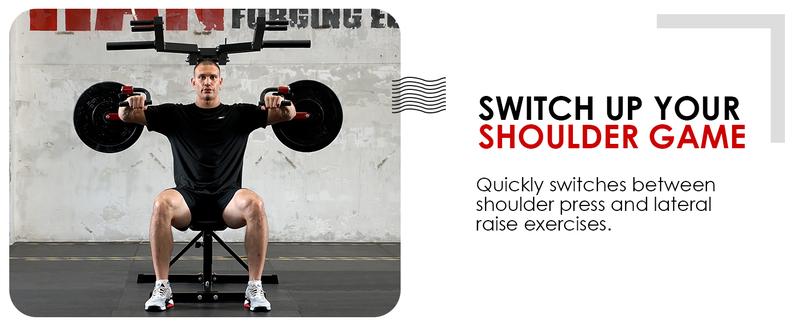 MIKOLO Deltoid and Shoulder Press Machine with Adjustable Seat & Backrest 800-Pound Capacity Upper Body Workout Equipment for Home Strength Training