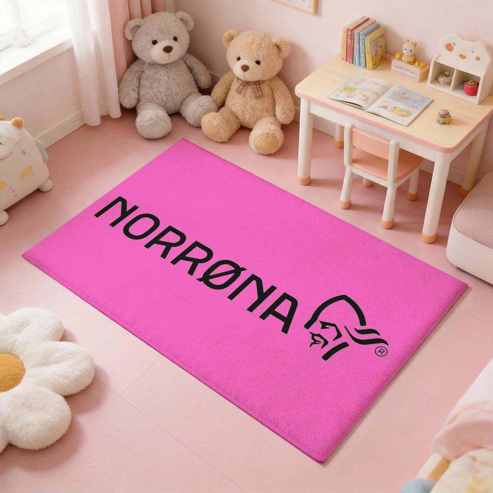 n-norrona Sport brand Floor Mat Thickened Soft Flannel Rug – Non-Slip, Absorbent & Wear-Resistant Indoor Mat for Entryway, Living Room & Daily Home Use