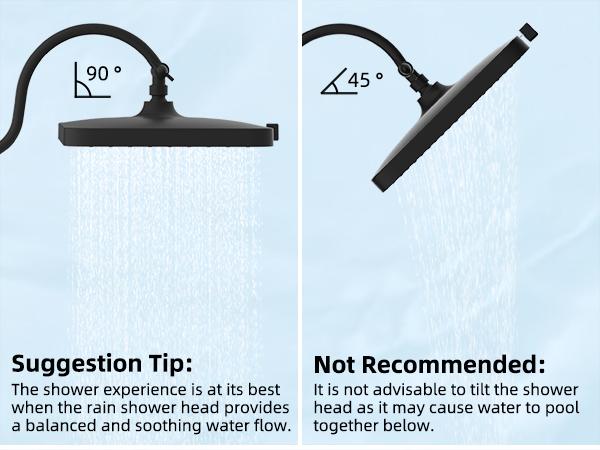 Hibbent Upgraded cUPC Certified 5-spray 13'' Shower Head for Easy Reach, High Pressure Rainfall Showerhead Combo with 10-mode Handheld Spray, 12'' Extension Arm, 4-way Diverter, 71'' Hose, Showerhead Holder, Black