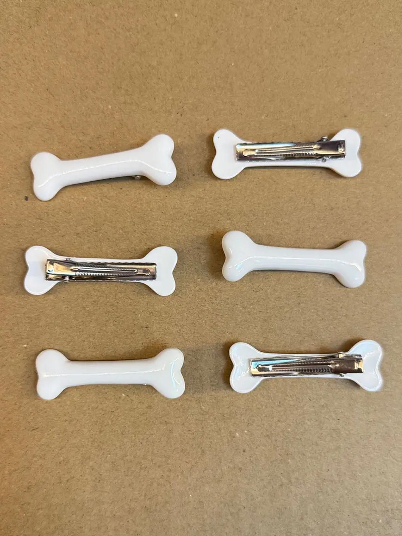 6pcs Cute New Bone-shaped Hairpin, Fresh And Sweet Lolita Duckbill Clip, Creative And Versatile Side Bangs Hair Accessories, Can Be Used For Daily Hairstyle Decor, Photography Accessories, Bangs Hairpins For Girlfriends And Ladies, Hairpin Sets