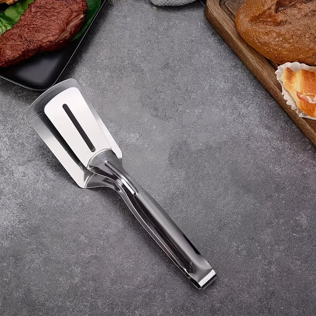 1 Pc Stainless Steel Fish Spatula Scraper Set Non-Stick Coating Food Safe Material Durable Rustproof Easy Clean Home Kitchen Cooking Multi-Purpose Tool