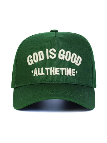 Unisex God Is Good Baseball Cap, Adjustable Sun Protection Hat, Casual Woven Fabric, Suitable for Spring & Fall Travel Outdoor Use
