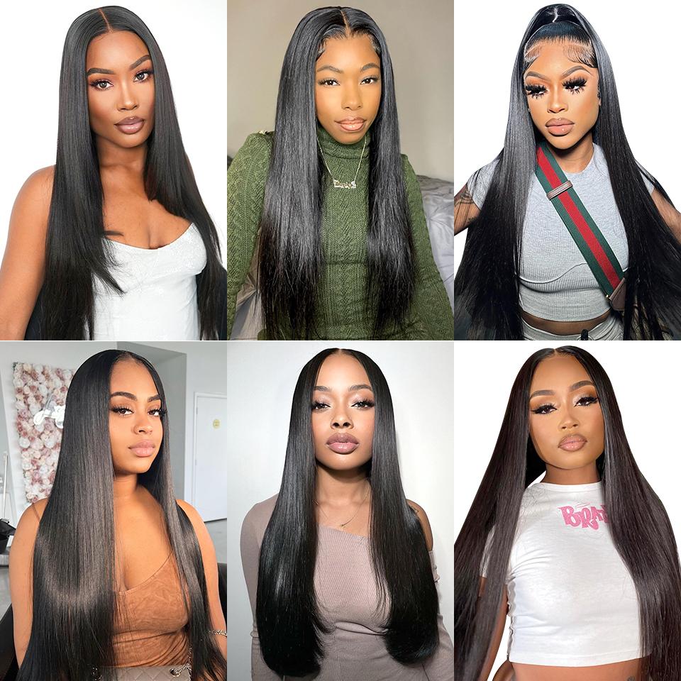 [NEW IN] Yawawe HAIR Wear And Go Glueless Wigs Bleached Tiny Knots Pre Cut transparent Lace Straight Lace Front Human Hair Wigs