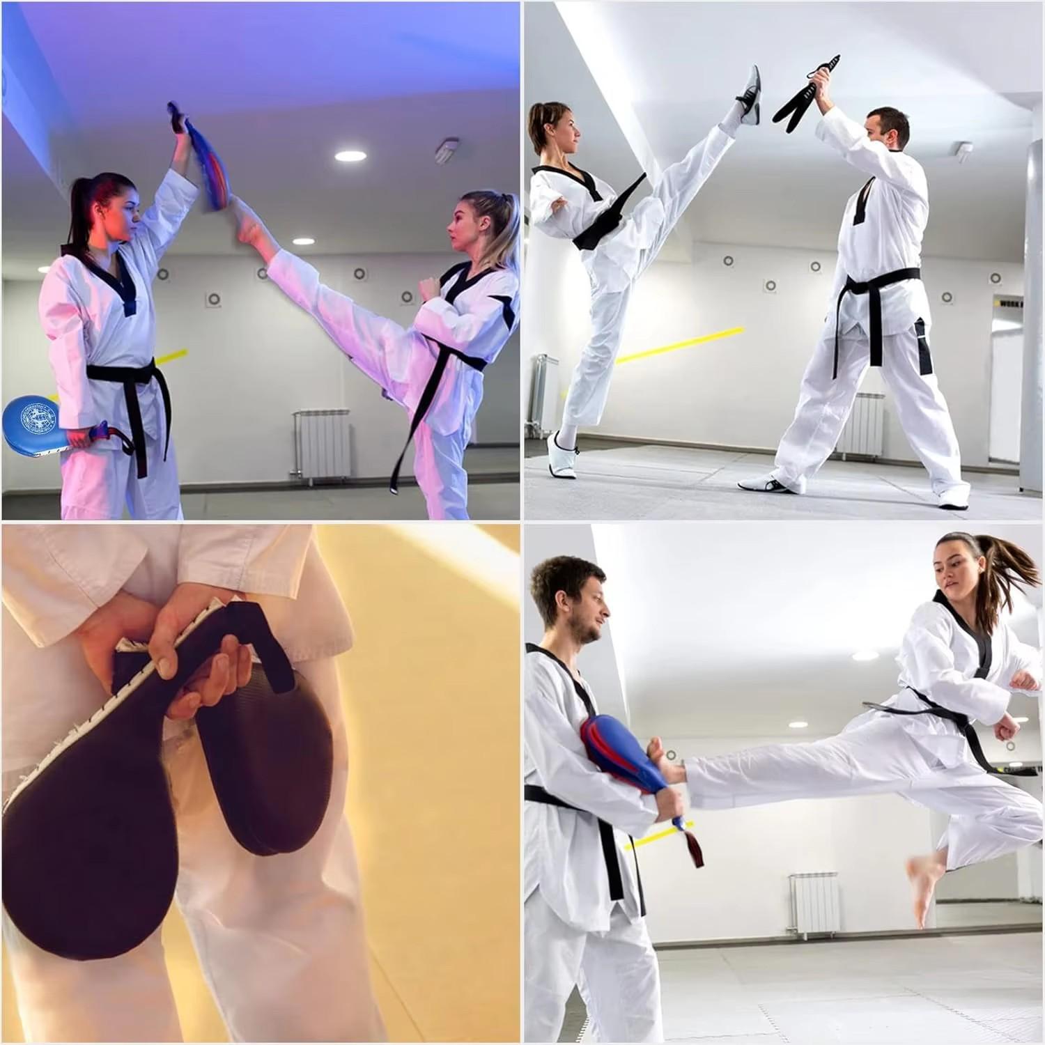 Taekwondo Kick Pads, Durable Striking Kick Pads, Kicking Target Pads, Punching Paddles for Tae Kwon Do, Karate, Kickboxing, Martial Arts Training