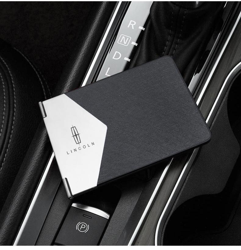Car Driver License Wallet ID License Storage Bag Credit Card Holder For Lincoln Navigator Continental Nautilus Aviator MKZ MKX MKC MKT MKS Corsair Mark E