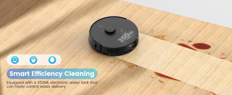 AIRROBO Robot Vacuum and Mop with Self-empty Model L40+(vacuum&mop with self empty station) Model L50+(with station and Ultrasonic carpet detection)